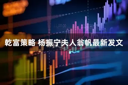 乾富策略 杨振宁夫人翁帆最新发文